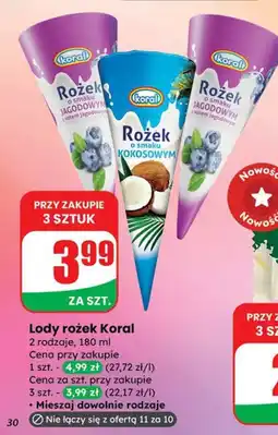 Dino Lody rożek Koral jagodowy/kokosowy oferta