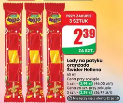 Dino Lody na patyku oranżada Świder Hellena oferta