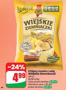Dino Chipsy Wiejskie Ziemniaczki masło z solą Lorenz oferta