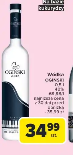 Carrefour Wódka Ogiński oferta