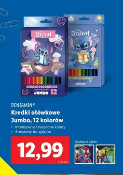Lidl Kredki ołówkowe Beniamin oferta