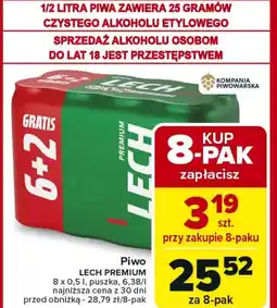 Carrefour Piwo Lech oferta