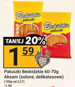 Hitpol Paluszki Beskidzkie solone, delikatesowe Aksam 60-70g oferta