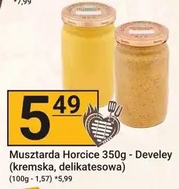 Hitpol Musztarda Horoice kremska, delikatesowa Develey 350g oferta