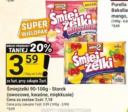 Hitpol Śmiejżelki owocowe, kwaśne, mlekusie Storck 90-100g oferta