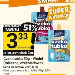 Hitpol Czekolada mleczna, czekoladowa Wedel Czekotubka 50g oferta