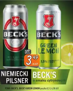 Społem Szczecin Piwo Beck's oferta