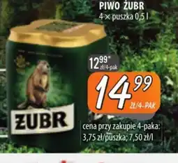 Społem Szczecin Piwo Zubr oferta