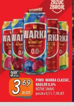 Społem Szczecin Piwo Warka Classic Radler 0,0% oferta