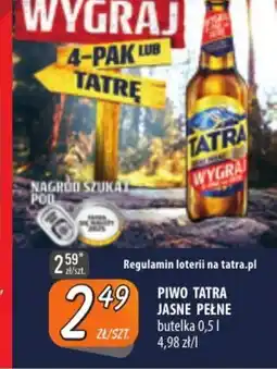 Społem Szczecin Piwo Tatra Jasne Pełne oferta