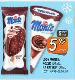 Społem Szczecin Lody Monte oferta