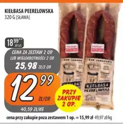 Społem Szczecin Kiebasa KIEŁBASA PEERELOWSKACena za zestaw 2 op. lub wielokrotnoci 2 CENA ZA ZESTAW 2 OP LUB WIELOKROTNOŚCI 2 OP.320 g oferta