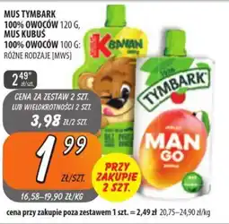 Społem Szczecin Mus Tymbark, Mus Kubuś oferta
