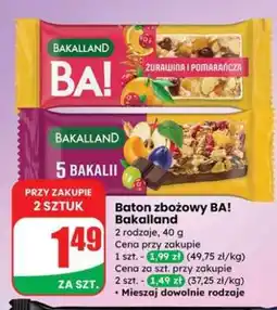Dino Baton zbożowy BA! BAKALLAND oferta