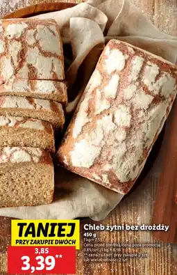 Lidl Chleb żytni bez drożdży Piekarnia Lidla oferta
