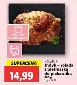 Lidl Indyk rolada z pietruszką do piekarnika Rzeźnik oferta