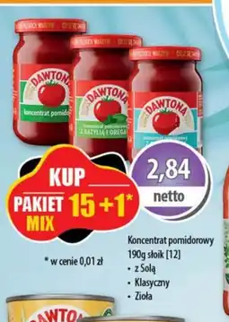 DUO-TES Koncentrat pomidorowy Dawtona oferta