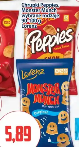 Kupiec Chrupki Peppies, Monster Munch oferta