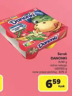 Carrefour Serek truskawka-wanilia Danone Danonki oferta