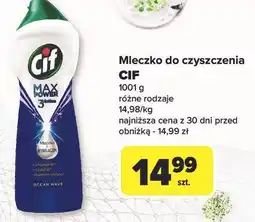 Carrefour Mleczko do czyszczenia z wybielaczem ocean Cif Max Power 3 Action oferta