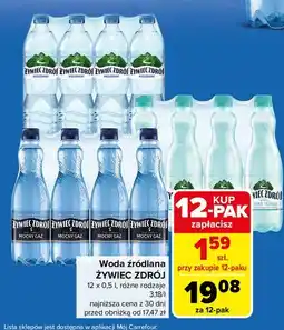 Carrefour Woda delikatnie musująca Żywiec Zdrój oferta
