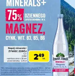 Carrefour Woda lekko gazowana Żywiec Zdrój Minerals+ oferta