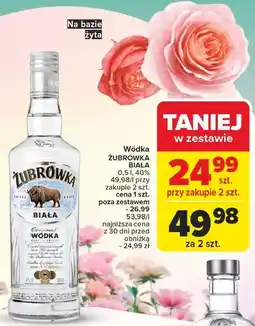 Carrefour Wódka Żubrówka Biała oferta