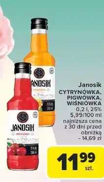 Carrefour Likier 25% Janosik Wiśniówka oferta