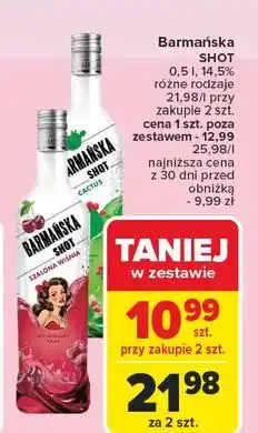 Carrefour Likier 14.5% szalona wiśnia Barmańska oferta