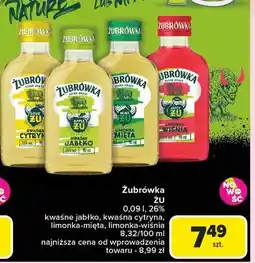 Carrefour Wódka Żubrówka Limonka Wiśnia oferta