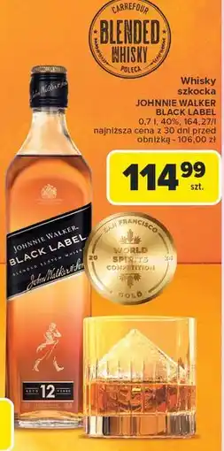 Carrefour Whisky Johnnie Walker Black Label oferta