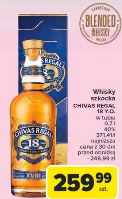Carrefour Whisky karton Chivas Regal 18 oferta