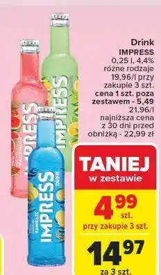 Carrefour Drink watermelon Sobieski Impress oferta