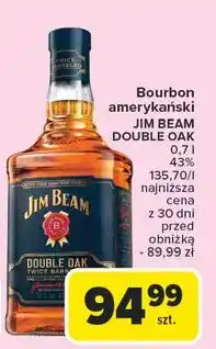 Carrefour Bourbon Jim Beam Double Oak oferta