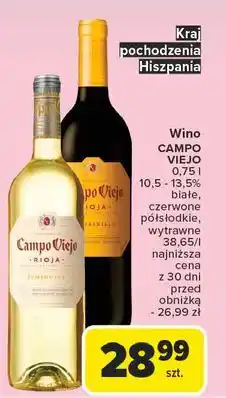 Carrefour Wino Campo Viejo Rioja oferta