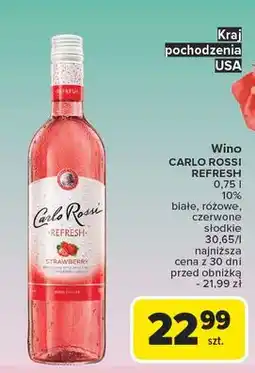 Carrefour Wino Carlo Rossi Refresh Strawberry oferta
