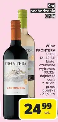 Carrefour Wino Frontera Carmenere oferta