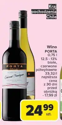 Carrefour Wino Porta Chardonnay oferta