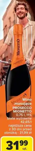Carrefour Wino białe wytrawne Mionetto Prosecco oferta