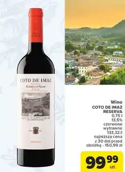 Carrefour Wino Coto De Imaz Grand Reserva oferta