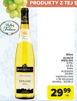 Carrefour Wino wytrawne Alsace Riesling oferta