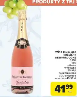 Carrefour Wino bio Cremant De Bourgogne oferta