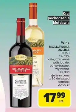 Carrefour Wino Mołdawska Dolina Muscat oferta