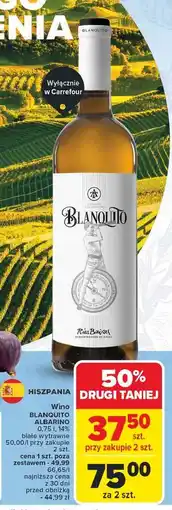 Carrefour Wino Blanquito Albarinio oferta