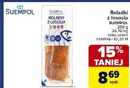 Carrefour Roladki wędzone z łososia Suempol oferta