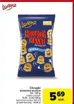 Carrefour Chrupki original Lorenz Monster Munch oferta