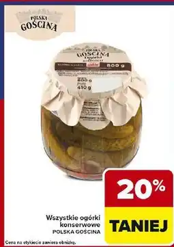 Carrefour Ogórki konserwowe z papryką Polska Gościna oferta