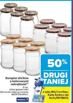 Carrefour Słoiki z nakrętkami oferta