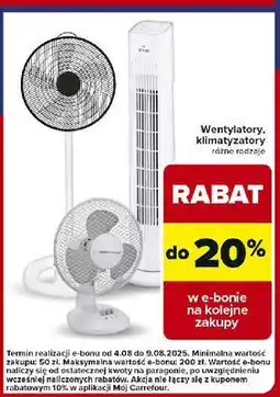 Carrefour Wentylator podłogowy oferta