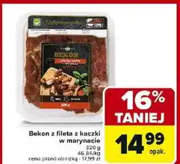 Carrefour Bekon z fileta kaczki w marynacie Ami oferta